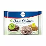 Küchle Bio Backoblaten 90mm | Vegan | Rund mit 90 mm Durchmesser | Zum Backen von z.B. Lebkuchen | Innen zart, außen knusprig | 1 x 26g Packung