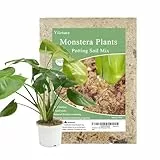 Yilotuce 2 Liter Monstera Erde, Langanhaltende feuchtigkeitsspendende Blumenerde zum Umtopfen und Wachsen von Monstera Deliciosa/Schweizer Käse-Pflanzen