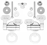 Cornat TEC364980 Befestigungssatz WC-Sitz Art of Acryl, mit Absenkautomatik, weiß