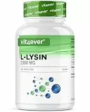 L-Lysin - 365 Tabletten - Hochdosiert mit 2000 mg L-Lysin HCL pro Tag - Aus pflanzlicher Fermentation - Ohne unerwünschte Zusätze - Vegan