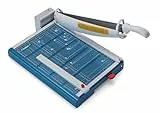 Dahle 867 Hebel-Schneidemaschine mit Sicherheitsautomatik (460 mm bis DIN A3, Schnitthöhe 3,5 mm, Metalltisch) Blau