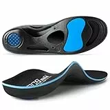 PCSsole Gel Orthopädische Einlegesohlen, Komfort Schuheinlagen für Plattfüße, Plantarfasziitis, Fußschmerzen, Fersensporn, Geeignet für Damen und Herren - Größe L (30cm)