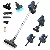 Akitas S12 kabelgebundener Staubsauger Handstaubsauger mit Kabel 2 in 1 beutelloser Staubsauger mit Deutscher Wessel Werk Kopfdüse geringes Gewicht (S12T)