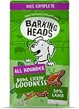 Barking Heads Complete Trockenfutter für Hunde, 2kg, für Erwachsene, All Hounder Bowl Lickin' Goodness Lamb, natürliche Immunität und Vitalität für den täglichen Gebrauch, vom Tierarzt zugelassen