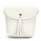 TOM TAILOR Denim Ida Damen Umhängetasche Umschlagtasche Klein Weiß