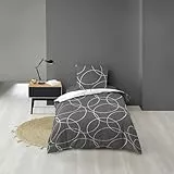 Douceur d'Intérieur Bettwäsche, Bettbezug, Polyester, Mehrfarbig, 220 x 240 cm, Polyester, Mehrfarbig, 140 x 200 cm