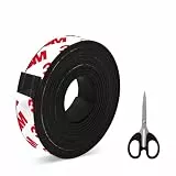 MSIHEY Magnetband selbstklebend, Magnetband für Fliegengitter (2 Meter) Magnetstreifen mit extra starkem 3M-VHB Kleber Magnetklebeband selbstklebend mit gegenseitiger Anziehung