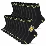 TUUHAW Arbeitssocken Herren 43-46 Winter Socken Herren 43-46 Schwarz 20 Paar Funktionssocken Baumwolle Herrensocken Tennissocken Sportsocken Laufsocken