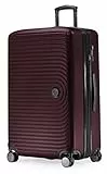 Hauptstadtkoffer Mitte - Großer Hartschalenkoffer, TSA, 4 Rollen, Check-In Gepäck mit 8 cm Volumenerweiterung, 77cm, 130 Liter, Burgund