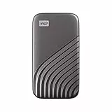 WD My Passport SSD 1 TB mobiler SSD Speicher (NVMe-Technologie, USB-C und USB 3.2 Gen-2 kompatibel, Lesen 1050 MB/s, Schreiben 1000 MB/s) Space-Grau