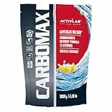 Activlab CARBOMAX 1000g, Kohlenhydrat mit Vitaminen, Energie und Glykogenauffüllung, für Training, Regeneration nach intensivem körperlichem Training, Zitrone