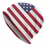 Niedliche Flagge, Beanie-Mütze, Totenkopfmütze, Schlafmütze, lässiger Schal, Kopfbedeckung für Damen und Herren, Amerika Flagge, Einheitsgröße