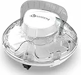 WINNY POOL CLEANER Winny 200 Poolroboter, Poolsauger kabellos mit Akku, 75 Min. Laufzeit, für Aufstellpools bis 60 m², Doppelfiltration, Automatisches Parken, Kompakt Leicht(Transparent-Weiß)