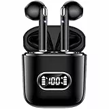 NZKEEYZI J15 Bluetooth 5.3 In Ear Kopfhörer mit HiFi Stereo Sound, USB-C Ladebox, 50 Std Spielzeit, LED Anzeige, IP7 Wasserdicht, Schwarz