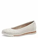 Jana Damen Ballerinas Runde Spitze Vegan, Weiß (White), 38 EU