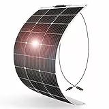 DOKIO 100W Solarpanel flexibel Mono 12V - Solarmodul ideal für Wohnmobil, Camping, Gartenhaus