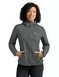 Jack Wolfskin Damen Windhain Hoody W Softshelljacke, Slate Green, S EU