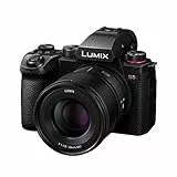 Panasonic LUMIX S5II Full Frame Mirrorless Camera Kit with New Phase Hybrid AF, Active I.S, Unlimited 4:2:2 10-bit Recording, 4K 60p and 6K 30p with LUMIX 50mm F1.8 L-Mount Lens - DC-S5M2CE