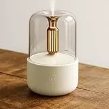 ALMA® Diffuser & Aromatherapie Luftbefeuchter – Duftöl Diffuser mit Kerzenlampen-Effekt – 120 ml Aroma Diffuser für Ätherische Öle – Raumduft Diffuser Elektrisch – Leiser Betrieb, BPA-frei Design