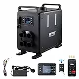 VEVOR 8 kW Dieselheizung 12 V / 24 V All in One Diesel-Luftheizung mit Bluetooth App-Steuerung & Fernbedienung & Anzeigebildschirm & CO-Alarm, schnell aufheizende vertikale tragbare Dieselheizung