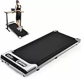 Laufband für Zuhause klappbar, Untertisch-Laufband, 2,5 PS Walking Pad mit Fernbedienung und LED-Display, tragbare Untertischunterlage für Zuhause/Büro