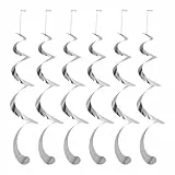 Annlpoy 6 stück Windspirale Vogelabwehr Reflektierend Vogelschreck Spiralen Windspiel für Draußen, Balkon und Garten - Effektive Abwehr, Einfache Montage, Umweltfreundlich, Keine Tierverletzung