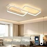 OTREN LED Deckenlampe Dimmbar mit Fernbedienung, Deckenleuchte mit Nachtlicht & Memory, 3000K–6500K, 61cm 40W für Wohnzimmer Schlafzimmer Küche Flur