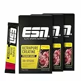 ESN Ultrapure Creatine Monohydrate Sticks, 3 x 30 Sticks, 90 Portionen, Fresh Cherry, Creatin Pulver, mikrofein & perfekt löslich, vegan - made in Germany