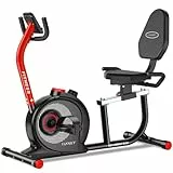 VANNECT Liegeergometer für Zuhause mit 16 verstellbaren Widerstandsstufen,Liegerad Heimtrainer mit Großer Bequem Sitz, App-Konnektivität,Bis 180kg Ergometer Fahrrad