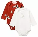 United Colors of Benetton Baby-Jungen Set 2 Body 3dkaab00u Kleinkind-Strampelanzug, rot, 50 cm