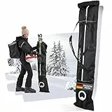 Otaro Skitasche Premium - Skisack für Ski & Skistöcke | Ski Bag mit abnehmbarem Schultergurt