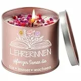 PRSTENLY Lehrer Geschenk Erzieherin, Abschiedsgeschenk für Kollegen Erzieherin, Abschied Lehrerin 9OZ Kerzen Geschenke für Frauen Dankeschön Geschenk Ruhestand Weihnachtsgeschenke