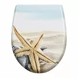 WOLTU Toilettendeckel mit Absenkautomatik Klodeckel WC Sitz Softclose Klobrille mit Quick Release Funktion Duroplast Oval einfache Montage