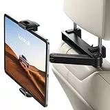 Lamicall Tablet Halterung Auto Kopfstütze - [2026 Sicherheitsschloss] Ausziehbar Tablethalterungen Auto, KFZ Tablet Kopfstützenhalter für iPad, Smartphone, Switch, Samsung Tab und 4,7-13 Zoll Geräte
