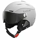 Bollé Backline Visor | 2-in-1 Skihelmit mit elegantem Visier | Einstellbare Belüftung | Abnehmbare Ohrpolster | ABS-Schale | Fleecefutter