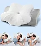 DONAMA Memory Foam Kissen ergonomisches Nackenkissen Kopfkissen Seitenschläferkissen für Seiten, Rücken & Bauchschläfer