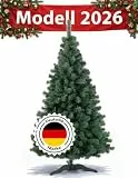 DecoKing Künstlicher Weihnachtsbaum 150 cm TESTSIEGER - Naturgetreu, dichte Zweige Ø 85 cm | 10 Jahre Garantie | Einfach aufzubauender Christbaum | Tannenbaum künstlich Premium | Made in EU