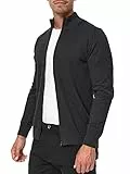 Indicode Herren Lau Strickjacke mit Stehkragen aus 80% Baumwolle | Cardigan für Männer Charcoal Mix, XL