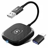 UWECAN Wireless CarPlay Adapter, CarPlay Wireless Adapter Dongle für iPhone Konvertieren Werkseitig Verkabeltem CarPlay zu Wireless, Kompatibel mit iPhone iOS 10+ & Autos mit OEM Wired CarPlay