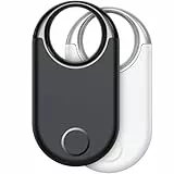 Air Tracker Tags 2er-Pack (2025) – Schlüsselfinder Bluetooth 5.3, kompatibel mit Apple Find My APP (nur für iOS). Find für Schlüssel, Koffer, 100 dB Lautstärke Finder Tags, ​​Austauschbare Batterie