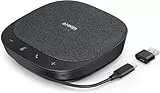 Anker PowerConf S330 USB Lautsprecher, Konferenzlautsprecher für Homeoffice, Smarter Stimmfilter, Plug & Play, 4 Mikrofone für 360° Raumabdeckung, klares Klangprofil