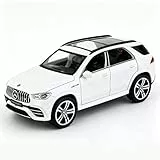 TGRCM-CZ 1/32 Diecast Auto AMG GLE 63S SUV Modell Auto Pull Back mit Sound und Licht Spielzeug Auto für Jungen Mädchen Erwachsene Geschenk(Weiß)