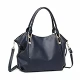 Miss Lulu Handtasche Damen groß Shopper Tasche Tote Bag Henkeltasche Weichen PU Leder mittelgross Umhängetasche