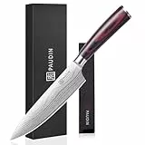 PAUDIN Kochmesser 15 cm Küchenmesser klein scharf profi Messer als Allzweckmesser Fleischmesser Gemüsemesser aus hochwertigem Edelstahl mit ergonomischem Holzgriff
