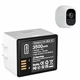 WAEUUKKPO Akku für Arlo Pro, Arlo Pro 2, 3500mAh Ersatz-Akku Wiederaufladbare Lithium-Batterien für Arlo Pro Arlo Pro 2 Kamera VMA4400 VMC4030 VM4230 VMS3230 VM4030 VM4030P (1 Stück)