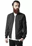 Urban Classics Herren Bomber Jacke, Schwarz, L