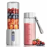 COKUNST Mini Stand Mixer Tragbarer Smoothie Maker to go, 22000 U/min, 500 ml Becher, 6 Rostfreien Klingen Blender, mit Reise-Deckel für Büro, Fitnessstudio, Küche