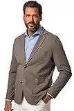 JP 1880 Herren große Größen Menswear L-8XL JP1880 Sweat-Sakko, Business, Flamm-Sweat, aufgesetzte Taschen, bis 7 XL aschbraun 3XL 820825346-3XL
