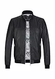 MILESTONE Herren Lederblouson aus weichem Lammleder (as3, numeric, numeric_50, regular, regular, Nachtblau)