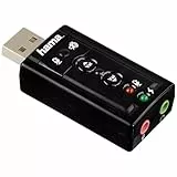 Hama USB Soundkarte 7.1 Surround, Schwarz, 51620